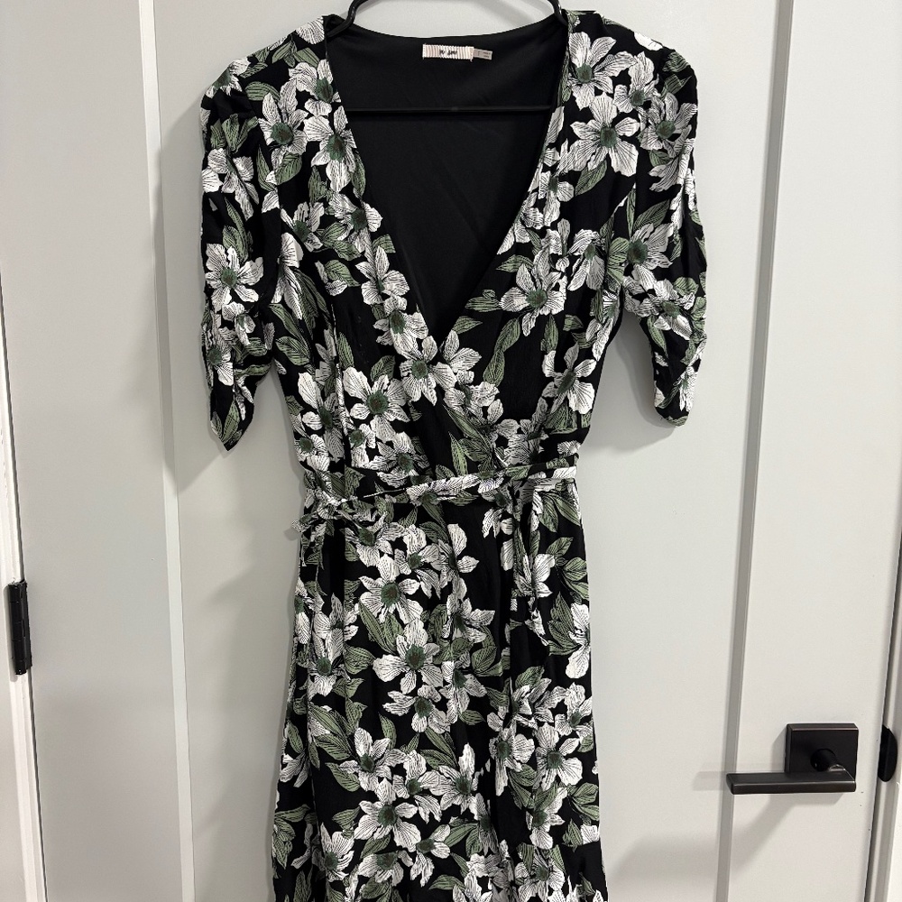 Floral wrap dress